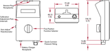 Hand Held Digital Pressure Indicator dimensional drawing showing 3.60 inch width, 5.75 inch length, and 1.92 inch height