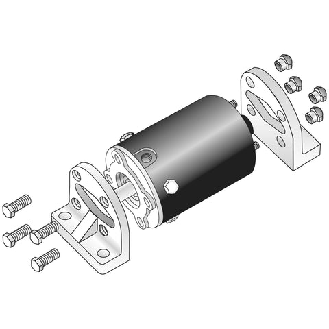 Footmount_cylinder accessories_diaphragm air cylinders_diaphragm cylinders, cylinder accessories