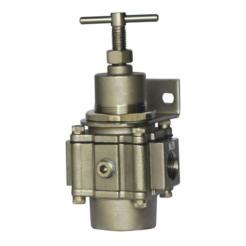 T52SSR, stainless steel regulator, stainless steel regulators, pressure control for corrosive media, stainless steel process regulator, stainless air pressure control